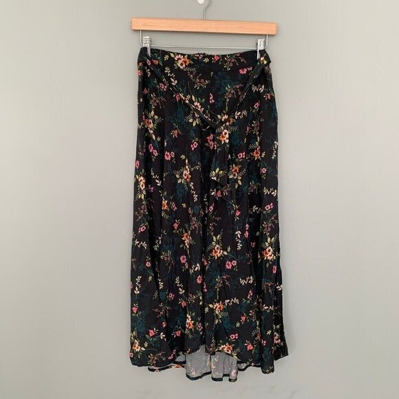 Velvet by Graham and Spencer titiana floral midi skirt lightweight unlined - Picture 1 of 10